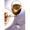 Prodyne Brushed Stainless Steel Stemware Plate Clip, Set of 6