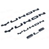 GMC Gloss Black Door Rear Yukon Emblems Letters kit 2021-2024