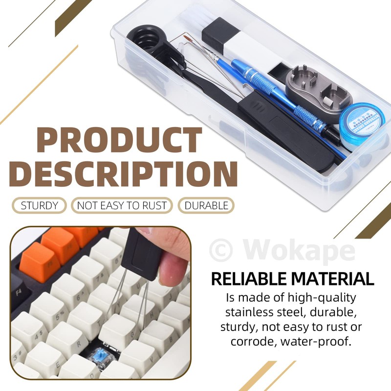 Wokape 13Pcs Keyboard Lube Kit for Mechanical Keyboard Lube, Keyboard