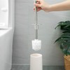 Toilet Brush with Holder, Free Standing Toilet Brushes, Closed Hideaway
