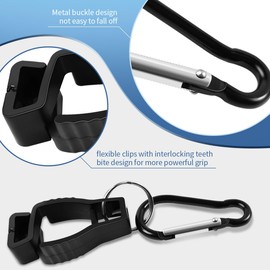 Taefuwr 6PCS Glove Clips for work, Glove Clips for Construction, Glove Holder, Glove Belt Clips, Work Safety Clip Plastic Gloves Keeper(Black)