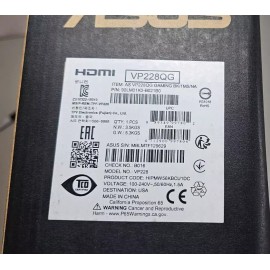 ASUS New ASUS VP228QG 21.5" FHD TN LED Gaming Monitor, 75Hz, Freesync, HDMI/VGA/DP