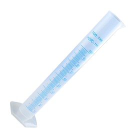 Thyonta Plastic Double-sided Scale Measuring Cylinder Liquid Measuring Cylinder Laboratory Blue Line PP Measuring Cylinder Reagent Plastic Rain Measuring Cylinder Measuring Cup 100mL Blue Line