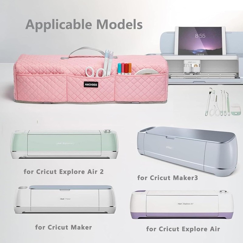 AMOIGEE Padded Dust Cover Compatible with Cricut Maker 4, Explore