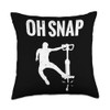 Pogo stick Oh Snap Throw Pillow