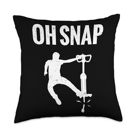 Pogo stick Oh Snap Throw Pillow