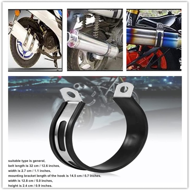 Silencer Pipe Bracket Hanger,Motorcycle Exhaust Muffler Pipe Bracket Silencer Hanger