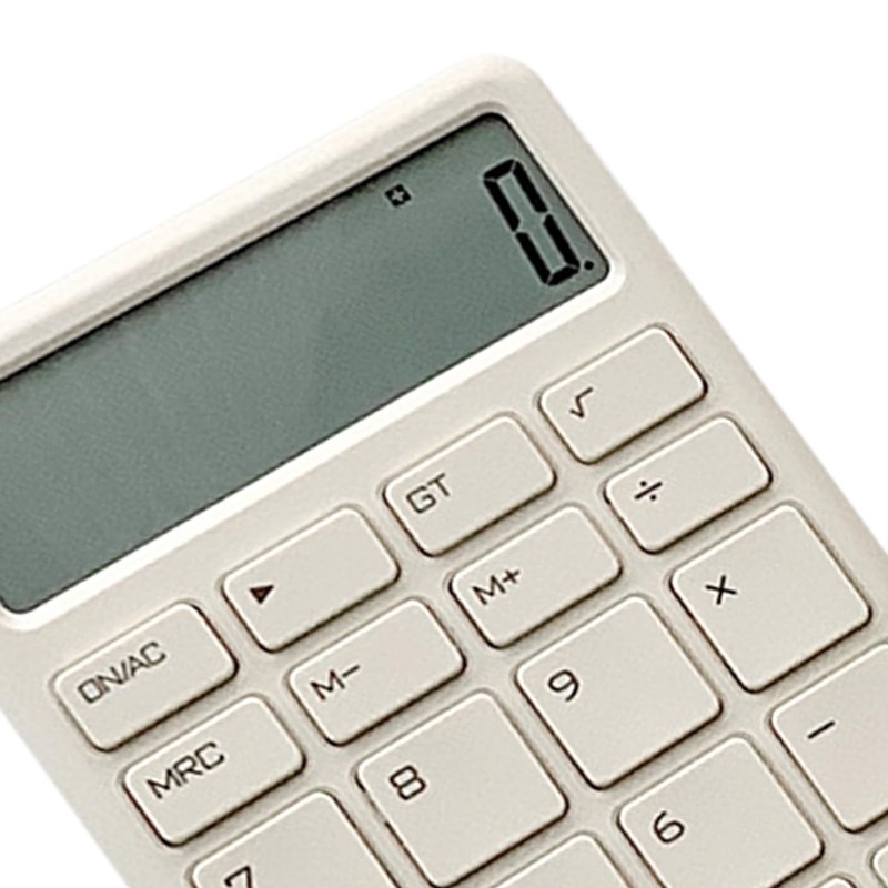 Simple Pocket Calculator, Retro Style, Desktop Calculator with Clear Buttons