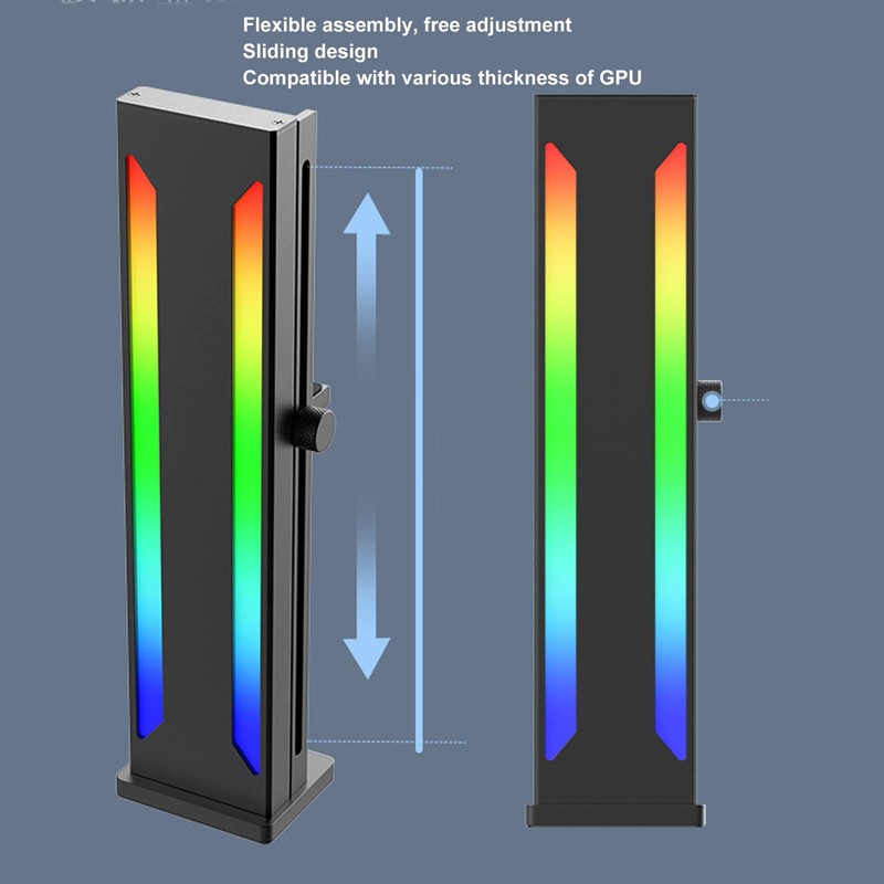 Jectse GPU Support Bracket, Graphics Card ARGB GPU Brace Support,