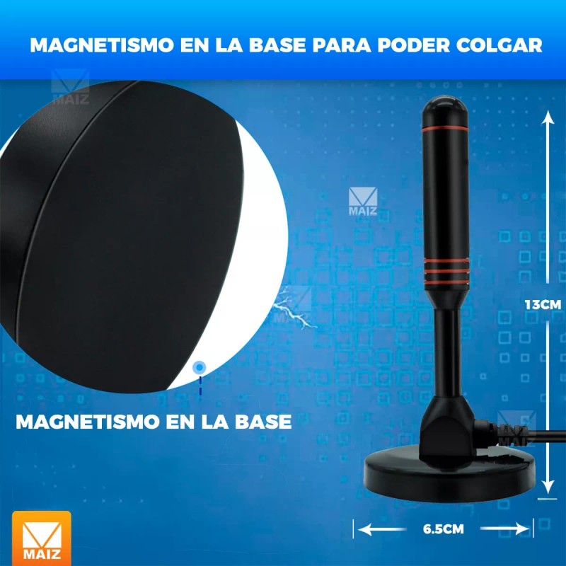 Maíz Antena Digital Tv Interior Exterior Alta Definicion Hdtv Usb