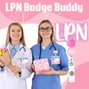LPN Nurse Badge Buddy with Badge Reel Retractable Nursing ID