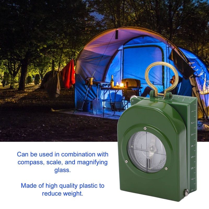 Compass Waterproof Measuring Compass, Military Lens Compass, Portable, Fully Sealed