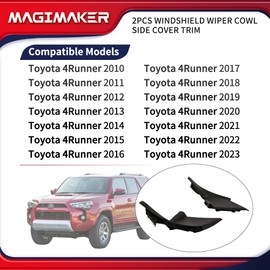 Magimaker 2Pcs Windshield Wiper Cowl Side Cover Trim 53867-35020 53866-35030 Compatible with Toyota 4Runner 2010-2023 Left and Right Side
