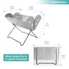 Vaygway Flatpack Portable Foldable Stainless Steel Grill and Fire Pit-