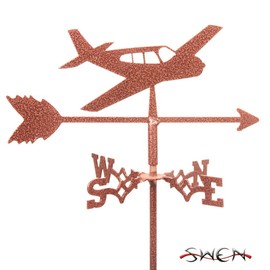SWEN Products Airplane - Low Mini Flower Pot Weathervane