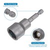 sourcing map 17mm Magnetic Hex Socket 65mm/2.56", 1/4" Hex Shank
