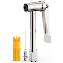 Samffy 90°Degree Grease Gun Coupler Set, Right Angle Zerk Fittings Adapter,Best for Tight Spaces.No Leakage.Easy Use 12000 PSI Quick Release Locking Grease Gun Tip Kit,Long-Lasting,Fits 1/8" NPT