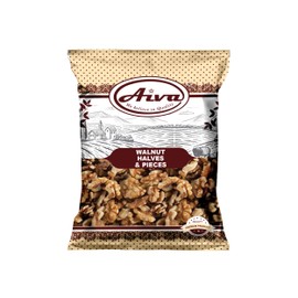 Aiva Walnut Halves & Pieces, No Preservatives, Non-GMO (2 LB - 32 Oz)