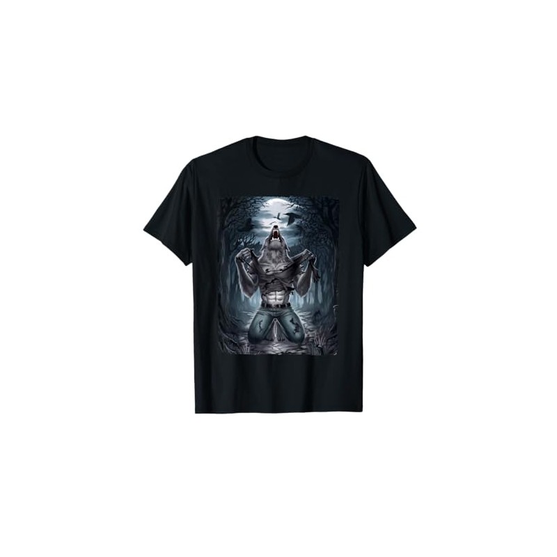 Funny Alpha Meme Werewolf Ripping T-Shirt