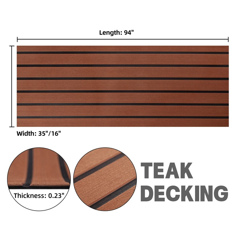 EVA Foam Boat Flooring Faux Teak Sea Decking for Boat