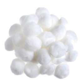 100 White 25mm or 1in Craft Pom Poms |Pompoms for Crafts