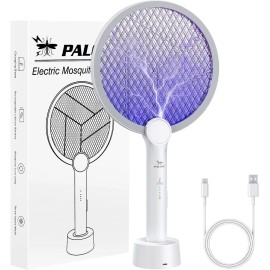 PALONE Mosquito Zapper Swatter Racket Electric Insect Killer Rechargeable Handheld