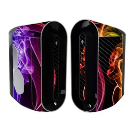 MightySkins Carbon Fiber Skin Compatible with Alienware Aurora R11 Gaming Desktop - Bright Smoke | Protective, Durable Textured Carbon Fiber Finish | Easy to Apply and Change Styles | Made in The USA