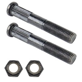 Replacement Longboard Truck Kingpin and Nut 64mm Gloss Black Pound in 2-Pack