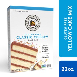 King Arthur, Mix Cake Yellow Gluten Free, 22 Ounce