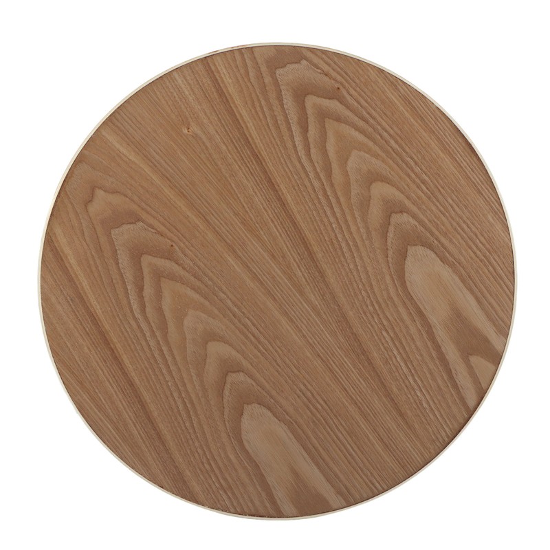 Round Shape Solid Wood Tea Coffee Snack Food Meals Serving