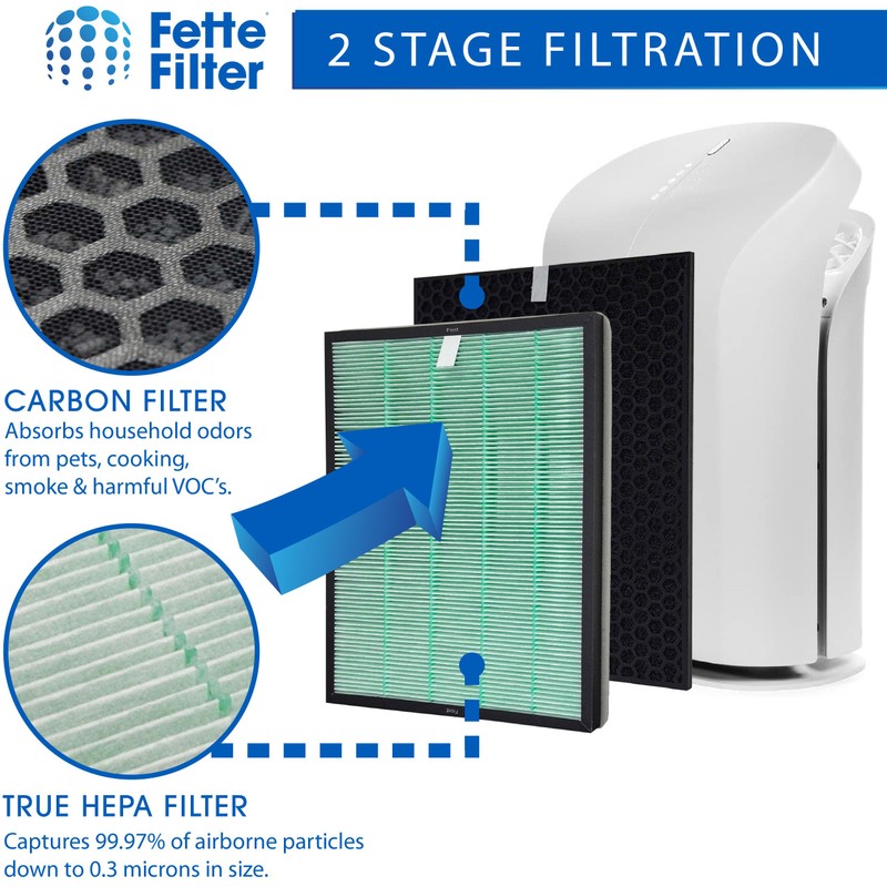 Fette Filter - Air Purifier Replacement Set Compatible with BioGS
