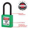 Master Lock 406GRN Dielectric Thermoplastic Safety Padlock for Electrical Installation,