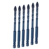 10Pcs Cross Spearhead Drill Bit Carbide Bits with 1/4in Hex