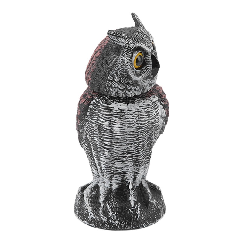 Owl Decoy Plastic Striped Small Shakeable Waterproof Vivid Shape Fake
