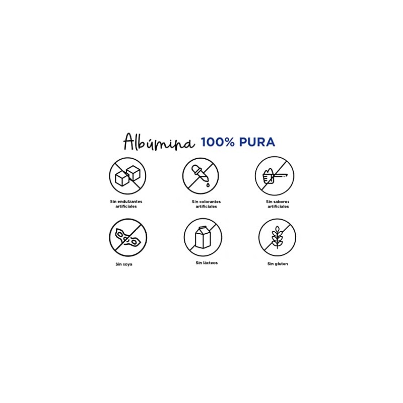 500g Albumina de Huevo en Polvo PURA 100% Natural con