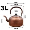 Generic Whistle Tea Pot,Tea Kettle,Copper Kettle,water boiling beep,with Ergonomic Handle,