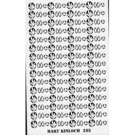 Dollhouse miniature DIY laser cut 1/2 scale peony leaves