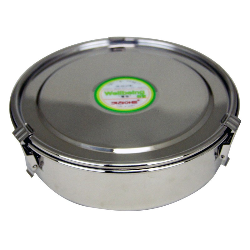 Kitchen Art Multi 3-tier round sealed stainless steel box (20cm