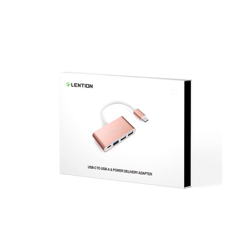 LENTION Hub USB C con USB3.0&USB2.0, 100W PD, Adaptador Tipo
