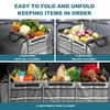 Snuopfy Car Trunk Organizer,115L Heavy Duty Collapsible Trunk Storage, with