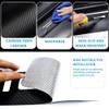 Universal Car Door Sill Protectors Limited 4Pcs Carbon Fiber Vinyl