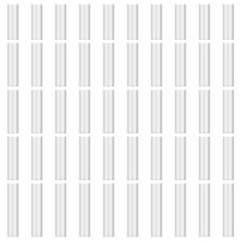 Tinoaly 50pcs Shoe Lace Ends Tips, 3 Sizes Clear Polyolefin, Sufficient Quantity, Easy to Use, Waterproof, Repairable, Fits 0.6cm Laces