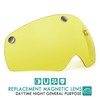 Victgoal Bike Helmet Goggles Visor Strong Magnetic Eye Shield (Yellow)