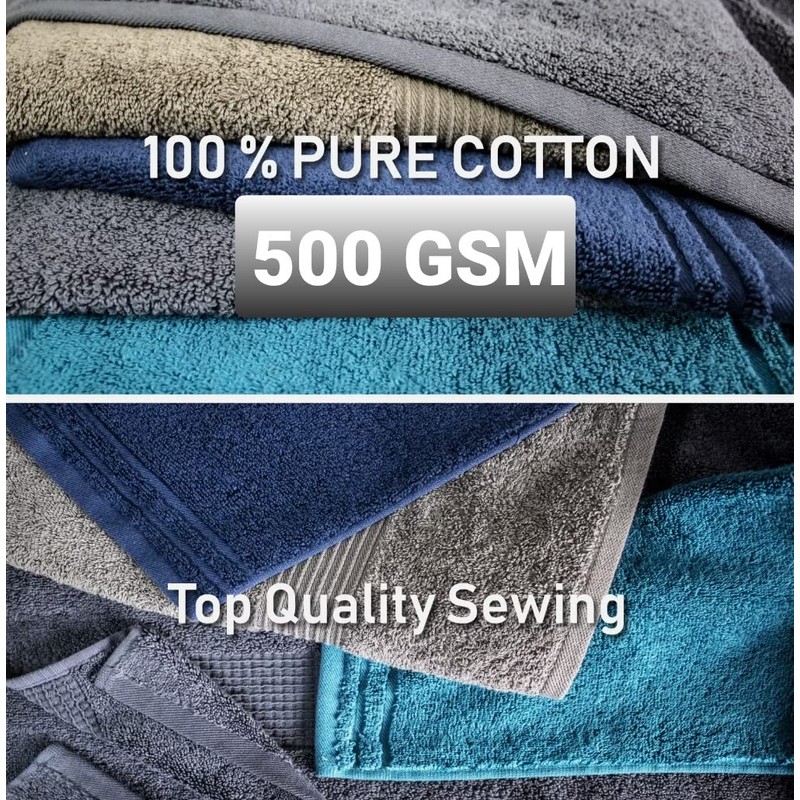Z Fashion Luxury Towel Set 100% Cotton 2 Piece Towel