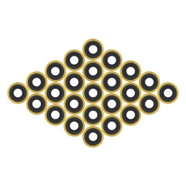 iGuerburn Oxygen Regulator Washer, O2 Ring Seals Brass Yoke Washer, Oxygen Tank Gasket - 25Pack