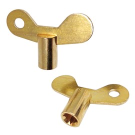 Radiator Bleed Key, Radiator Valve caps, for Bleeding radiators, Faucet, Made of Solid Brass- Pack of 2