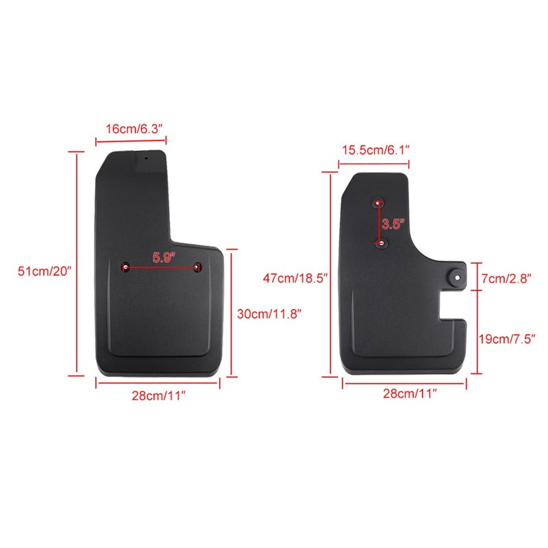 Atubeix Mud Flaps for Ford Bronco Accessories 2021 2022 2023