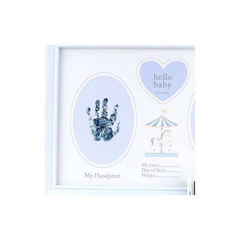 Baby Hand / Footprint Photo Frame Keepsake with Ink Pad