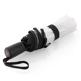 Knirps A.200 Medium Duomatic Pocket Umbrella, Compact and Storm-Proof, Wind Tunnel-Tested – Transparent