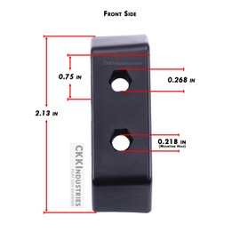 Universal Holster Mounting Loops - TacWare OWB Belt Loops - (Tactical Black) - (Fits Up to 2.00in Belts) - (w/SPUMA Mounting Hardware) - (1 Pair)